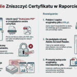 Certyfikat w Raporcie BIK – Dlaczego Nie Wolno Otwierać i Ponownie Zapisywać Pliku